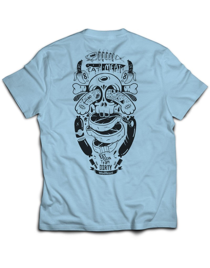 Camiseta Eat Meat Lift Heavy - Algodón Premium CrossFit Fitness