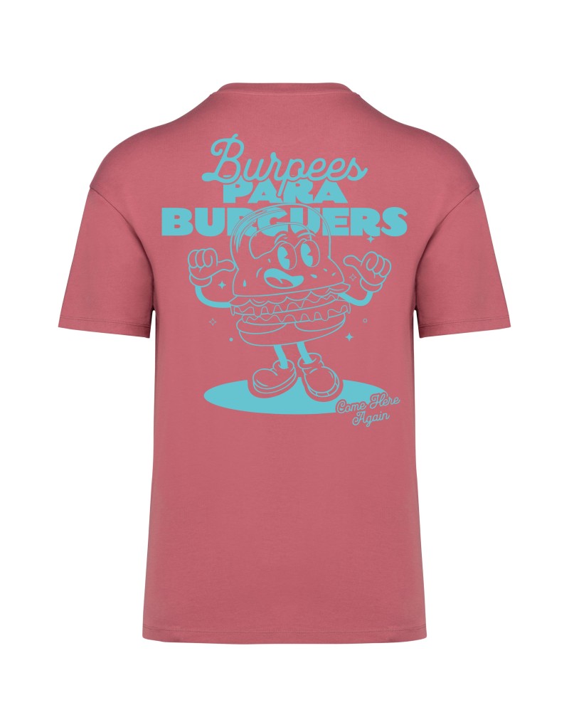 Camiseta Burpees para Burguers - Algodón CrossFit Unisex