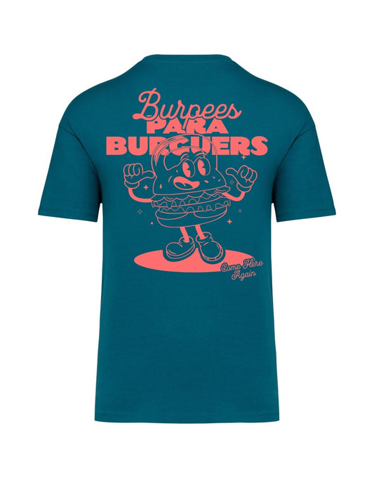 Camiseta Burpees para Burguers - Algodón CrossFit Unisex