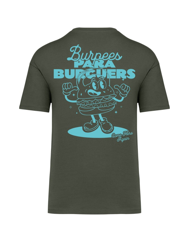 Camiseta Burpees para Burguers - Algodón CrossFit Unisex