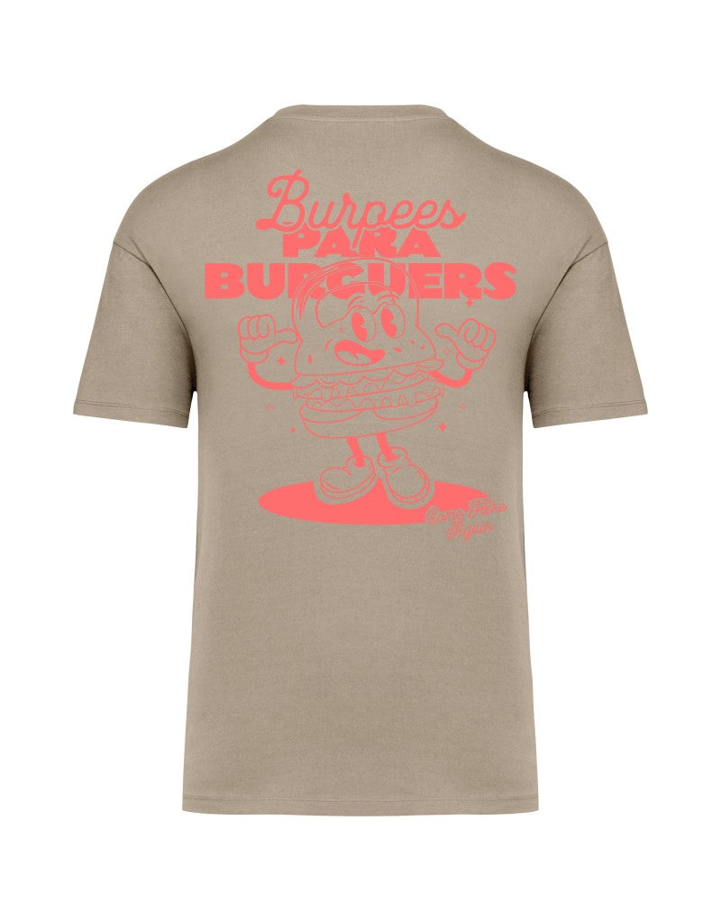 Camiseta Burpees para Burguers - Algodón CrossFit Unisex