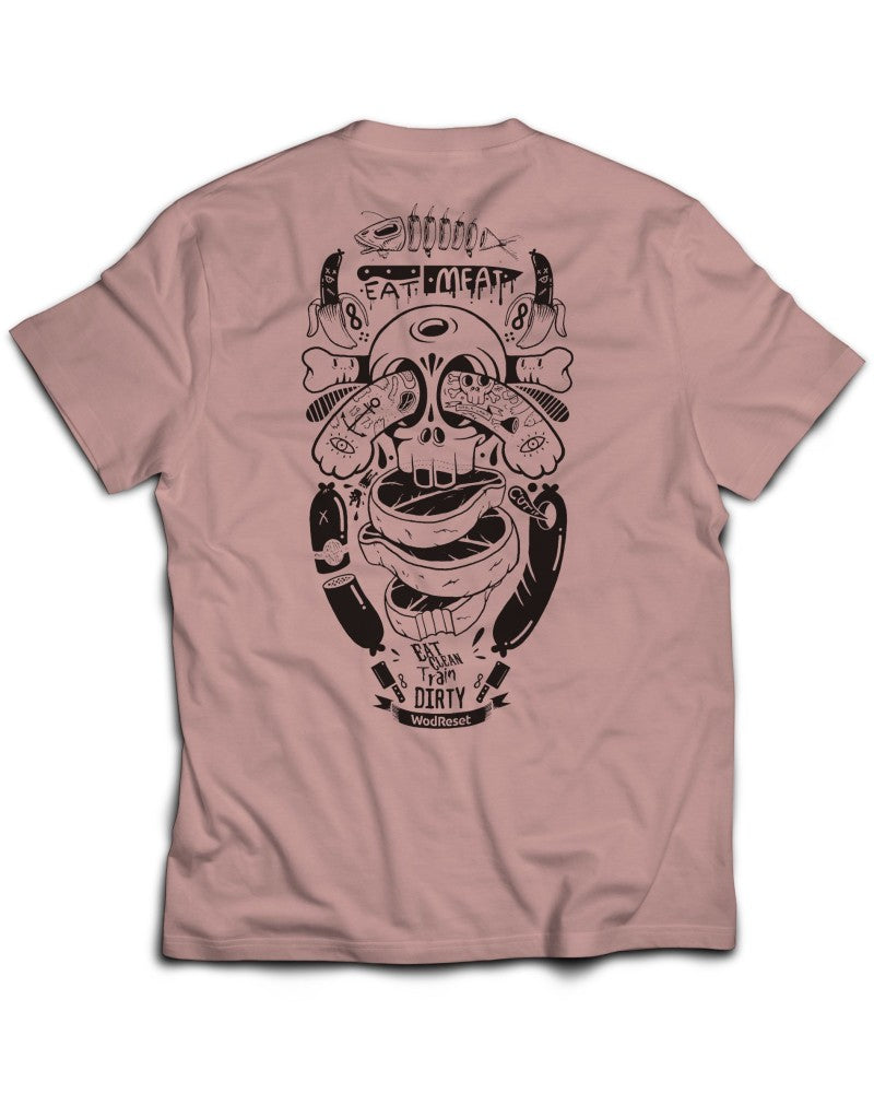 Camiseta Eat Meat Lift Heavy - Algodón Premium CrossFit Fitness