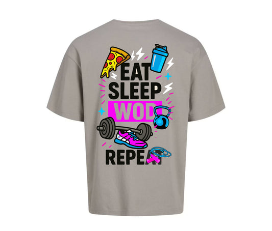 Camiseta Eat Sleep WOD Repeat