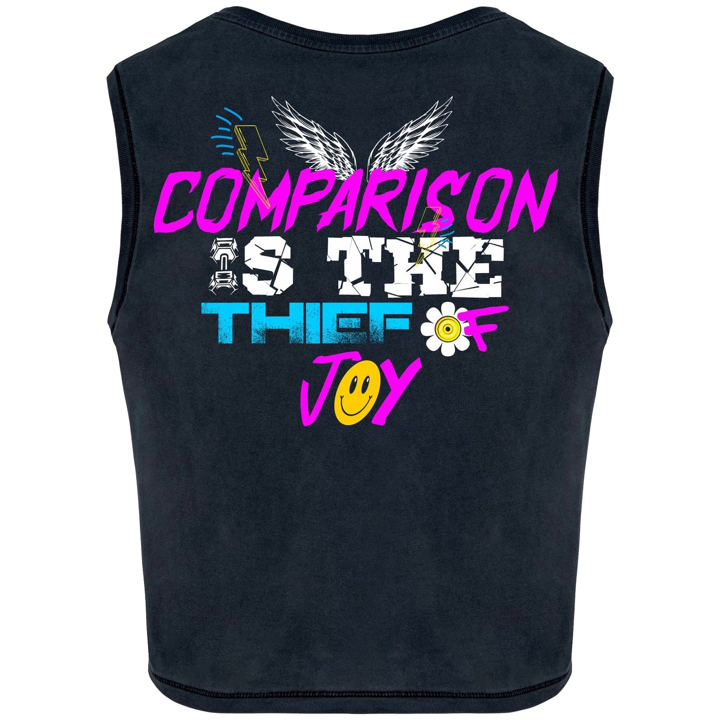 Camiseta muscle "Comparison is the Thief of Joy"