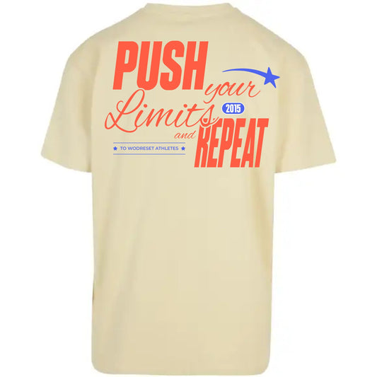 Camiseta push your limits and repeat