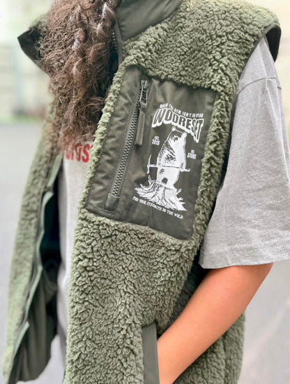 Chaleco ecorresponsable de sherpa unisex